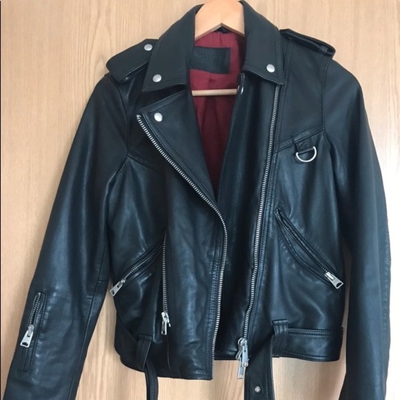 ALLSAINTS Gidley Leather Biker - Picture 2 of 2